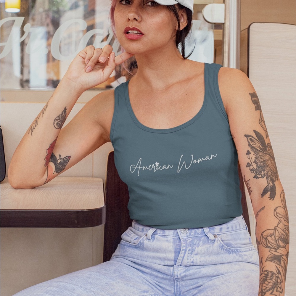 American 🇺🇸 Woman Racerback tank top